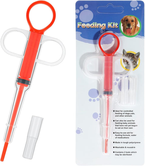 Nuanchu 4 Pieces Pet Pill Plunger Popper for Small Cats Dogs Pill Gun Dispenser Shooter Pet Piller Soft Tip Tablet Syringe Pusher Animal Medicine ...