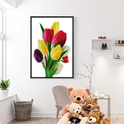 ITSTITCH Stamped Cross Stitch Kits for Beginners Full Range of Cross Stitching Preprinted Pattern for Kids or Adults, 11CT DIY Embroidery Needlepo...