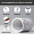 ZCCZ Toothbrush Holder for Bathroom Marble Look, Electric Toothbrush and Toothpaste Organizer, Makeup Brushes Razor Stand, White Marble Design Cup...