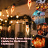 Halloween Decorations-Flickering Flame String Lights Outdoor Indoor, 12.8Ft C7 Retro Twinkle Flame Lights String with 10 Flame Light Bulbs(E12 Bul...
