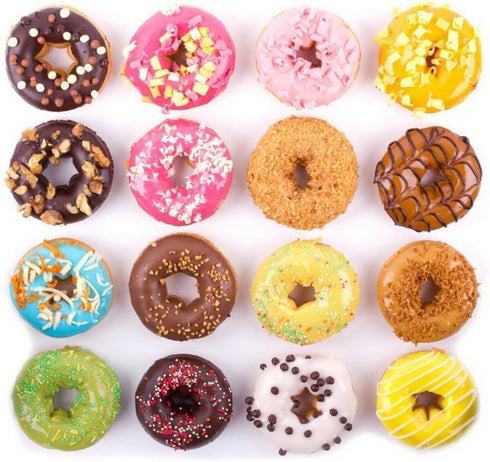 6-Cavity Silicone Cookie Molds Set of 2, Non-Stick Donut Mold Full-Sized Safe Baking Tray Maker Baking Pan for Cake Biscuit Bagels Muffins- Heat R...