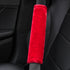 Amooca Soft Faux Fur Universal Fit Seatbelt Cover Car Truck SUV Airplane Seat Belt Shoulder Pad for Carmera Backpack Straps Neck Cushion Protector...