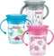 Nuby Tritan No Spill 2 Handle 360 Degree Printed Wonder Cup, Prints May Vary, 1pk...
