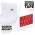 4" Small Wall Mount Shelf with Tablet & Phone Holder, Use for Baby Monitors, Bedside, Decor, Cameras, Speakers & More, Adhesive & Screw-in (White)...