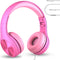 LilGadgets Connect+Wired Kids Headphones for School with Microphone, Volume Limiting & Noise Reduction Over-Ear Headset with Cord, SharePort Techn...