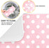 Pink White Polka Dot Dish Drying Mat for Kitchen Counter 18 x 24 Inch Absorbent Microfiber Valentines Dry Dishes Rack Mats Drainer Mat Dish Drying...