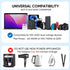 Travel Adapter, Worldwide All in One Universal Travel Adaptor AC Power Plug Adapter Wall Charger with USB-C and USB-A Charging Ports for USA EU UK...