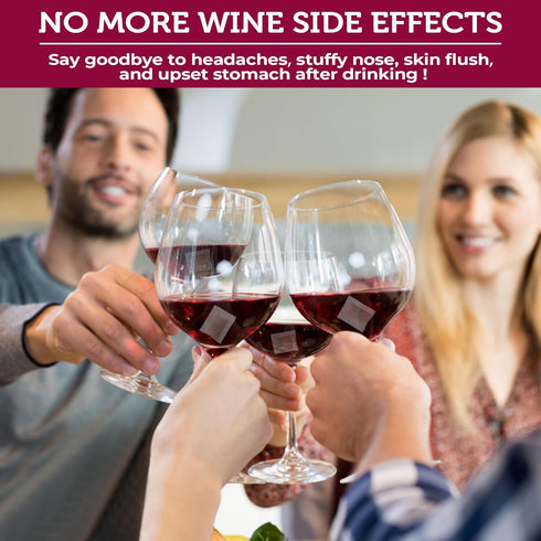 Wine Filter, 24 Pack Wine Filters for Histamines and Sulfite, Wine Sulfite and Histamine Remover, Prevent Wine Allergies & Headaches, Father’s Day...