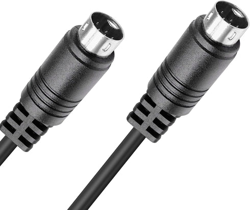 S-Video Mini-DIN 9-Pin Male to Male Audio Cable for TV Receiver Monitor Projector Audio and Video Receiver etc (Mini 9Pin Male to Male 10Ft/3m)...