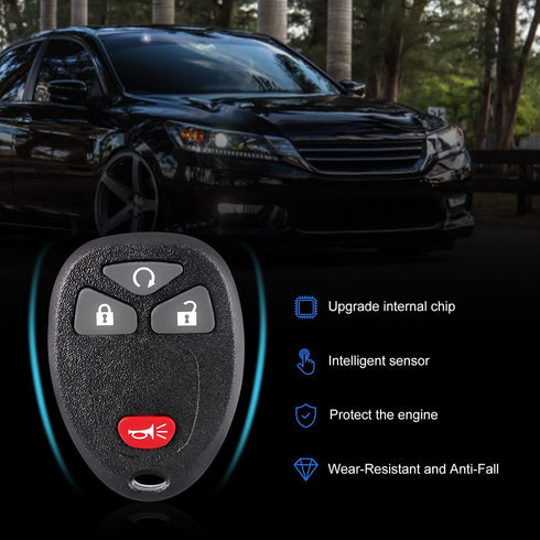 Key Fob Keyless Entry Remote: Keyless Control Clicker Compatible with Chevy SilveradoTraverse Equinox Avalanche GMC Sierra Pontiac Torrent Saturn ...