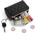 XEYOU Small Coin Purse Pouch Wallet Genuine Leather Change Coin Purse Holder for Women with Keychain Ring...