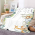 Safari Baby Milestone Blanket with Birth Stat Sign, Jungle Animals Baby Growth Chart Monthly Blanket, Watch Me Grow Safari Animals Baby Nursery fo...