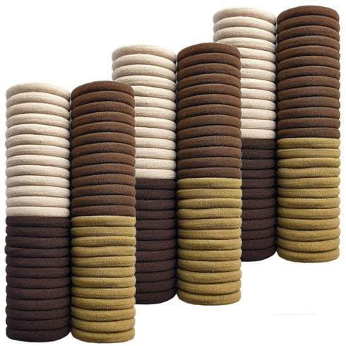 150pcs Cotton Hair Ties Seamless Elastics Hair Loops No Crease Scrunchies No Damage Hair Bands 1.58inch Traceless Ponytail Holders for Thick Hair ...