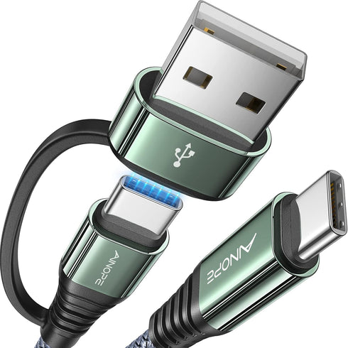 AINOPE USB C to USB C Cable 6FT 3.1A Type C to Type C Cable Sturdy Nylon Braided USB A/C to USB-C Cable Compatible with iPad Pro/Air/Mini 6 MacBoo...