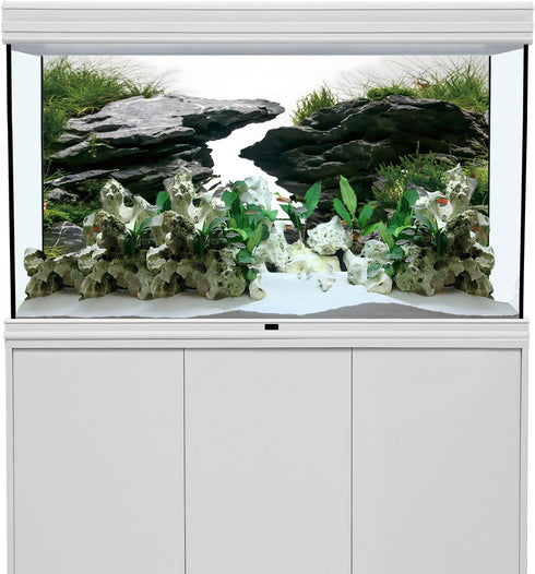 AWERT 48x20 inches Viewing Stone Fish Tank Background River Bed & Lake Aquarium Background Seaweed Aquarium Vinyl Background...