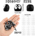 30PCS Cute Small Black Elf Dashboard Ornaments, Coal Ball Auto Rearview Mirror Decor Mini Cartoon Resin Figures Aesthetic Car Interior Accessories...
