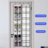 KEEPJOY Over The Door Shoe Organizer, Hanging Shoe Organizer with 4 Hooks, Shoe Holder with 14 Mesh Pockets Closet Door Shoe Storage Bag (White-2P...