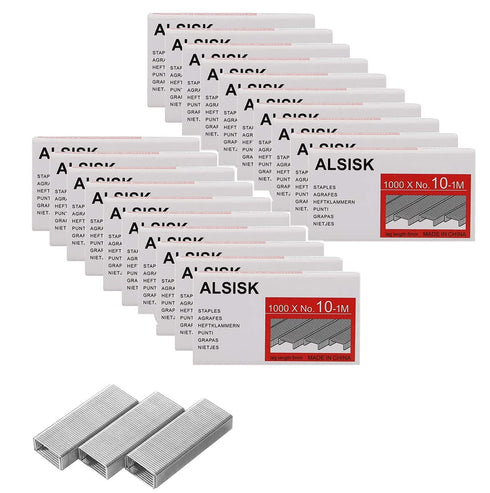 Pack of 20,000PCS No.10 Mini Staples(Smaller Than Standard Staples) .Silver...
