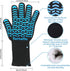 BBQ Grill Gloves Heat Resistant,1472 F High Temp Resistance Fireproof Glove for Grilling Smoking Barbecue,Comfort Long Non-Slip Ove Mitts Kitchen ...