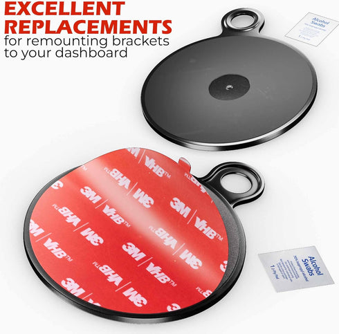 Dashboard Pad Mounting Disk for Suction Cup Mount - 3M Dashboard Sticky Pad for Car Phone Holder - Ultra Sticky Adhesive Replacement Disc for Garm...