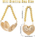 Women Mini Heart Shaped Evening Bag Shoulder Bag Small Crossbody Purse for Wedding Party Evening Handbag...