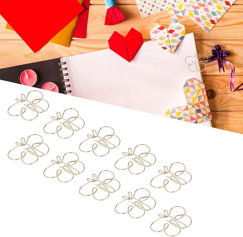 50pcs Butterflies Shaped Paper Clips,Golden Butterflies Paper Clips Animal Shapes Paper Clips Metallic Paper Clips for Office Supplies Wedding Wom...