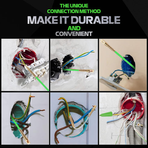 22FT Fiberglass Running Electrical Wire Cable Glow Rods Wire Pulling, Fish Rods Electrical Kit with 8 Different Attachments and Fish Tape Wire Pul...