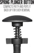 Weston Burger Press, Makes 4 1/2" Diameter Patties for Hamburger, Crab Cakes, Sausage, 1/4lb to 3/4lb, with Spring Ejector for Easy Removal, Singl...
