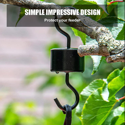 2 Pack Hummingbird Feeder Ant Guard, Metal Ant Moat for Hummingbird Feeders with 2 Hummingbird Feeder Brushes, Black...