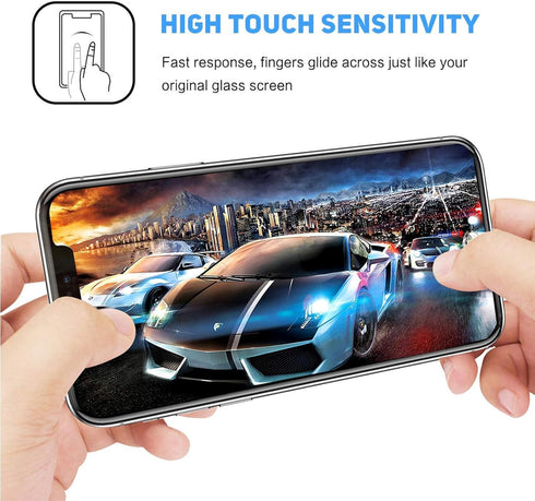[3 Pack Compatible for Cubot Kingkong AX (6.58") Screen Protector, Tempered Glass 2.5D Arc Edges 9 Hardness HD Bubble-Free for Cubot Kingkong AX...