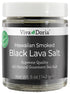 Viva Doria Hawaiian Smoked Black Lava Sea Salt, Fine Grain, 5 Oz Glass Jar...