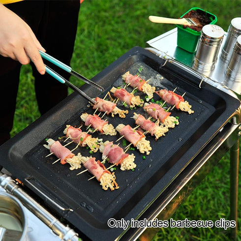 Barbecue Clip, Korean Style Stainless Steel Heat Resistant Barbecue Tongs, Cooking Tongs, Salad Tongs, Baking Tongs, Serving Tongs, Buffet Tongs...