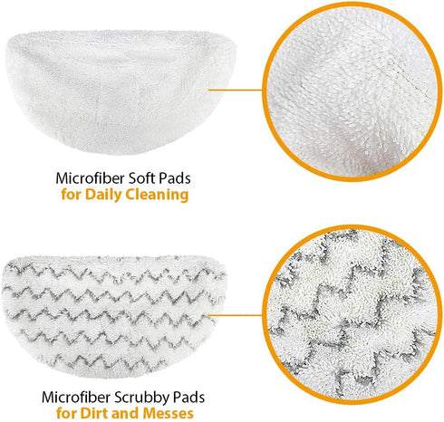 Steam Mop Replacement Pads for Bissell Powerfresh Steam Mop Pads Compatible with 1940 1440 1544 Series 19402 19404 19408 19409 1940a 1940f 1940q 1...