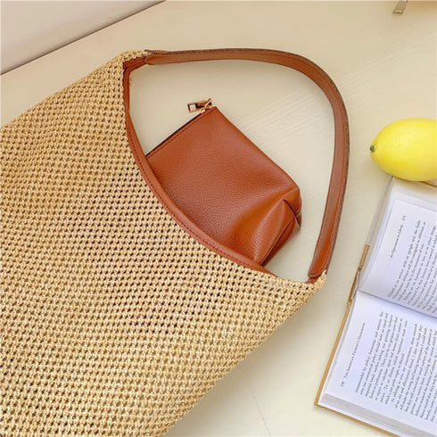 Straw Tote Bag for Women - Boho Tote Handbags for Summer 2024...