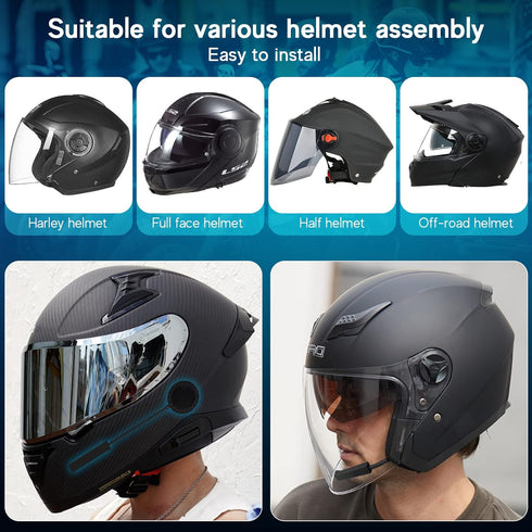 Motorcycle Helmet Bluetooth Headset Outdoor Headset Hands-Free Speaker Bluetooth 5.3 EDR Wireless Motorcycle Headset Automatic anwser Motorcycle H...