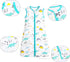 Baby Sleep Sack - 100% Cotton Wearable Blanket for Babies, 2-Way Zipper TOG 0.5,Dinosaur, 0-6 Months...