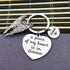 Vadaka Memorial Jewelry Gift Husband Memorial Keychain A Piece of My Heart is in Heaven Husband Keyring Sympathy Jewelry Remembrance Sympathy Gift...