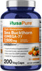 NusaPure Sea Buckthorn Omega-7 7500mg per Veggie Powder Caps - 200 Count - Extract 30:1, Non-GMO & Vegan...