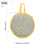 Round Scrubber Sponge (12 x 2cm/4.7" x 0.8") 2pcs, Cleaning Sponge Non Scratch Round Scouring Pad Cleaner - for Cleaning, Dish, Pans, Pots, Yellow...