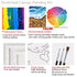 2 Pack Paint and Sip Canvas Painting Kit Pre Drawn Canvas for Painting for adults Stretched Canvas Couples Games Date Night Summer Beach Vows Anni...