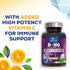 B Complex Vitamins with Vitamin B1 B2 B3 B6 B12 B100 C & Folic Acid - Supplement for Energy, Brain, & Immune Support - Super B Vitamin Complex for...