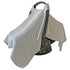 MOZAH Baby Car Seat Cover - Belgian Grey - 100% Organic Muslin - Soft, Breathable and Lightweight, Baby Infant Car Seat Essentials...