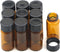 JIUWU Liquid Sample Glass Bottles Vials Screwcap Brown Lab Collection Container Capacity 5ml (0.17 Oz) Pack of 10...