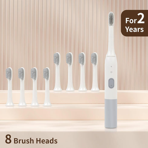 Sonic Electric Toothbrush for Adults - Rechargeable Electric toothbrush, with 8 Brush Heads,6 Modes,Built-in 2 Minute Timer,Charge 4 Hours Last 90...