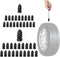 40 PCS Tire Plug Kit, Fast and Easy Vacuum Tire Repair Rubber Nail with Screwdriver for Car Motorcycle ATV Tires Puncture Repair (20 S+20 L+ Screw...