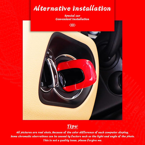 Luxury Red Entry and Drive Comptatible with Porsche 911, Keyless Enter Cover Comptatible with Porsche Cayenne Panamera Macan...