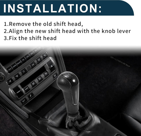 5 Speed Manual Gear Shifter Knob for Chevrolet Spark Durable | Front Automotive Gearbox Stick Shifter Lever Knob Black Plastic 1 Pcs...