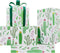 Cactus Wrapping Paper for Women Men, Green Cacti with Pink Yellow Flowers Tropical Gift Wrap Paper, 19.7x27.5 Inch Folded Flat Green Plant Art Pap...