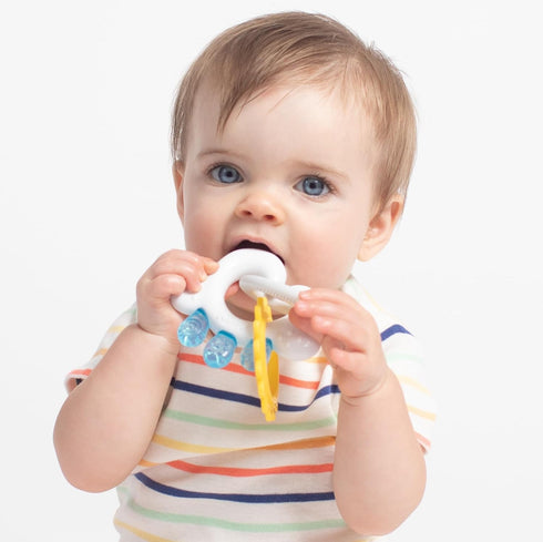 Nuby Cloud Teether with Sun and Silicone Rain Links : 3+ Months...
