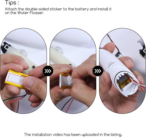 400mAh Power Flosser Battery Compatible with Philips Sonicare AirFloss Pro/Ultra HX8140/ HX8240/ HX8340/ HX8341/ HX8381/ HX8401, Water Flosser Rep...